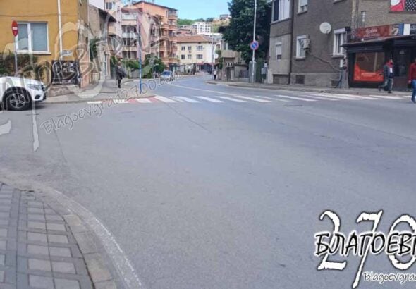Община Благоевград възлага, но не контролира: поредно безумие – кръстовище с една пешеходна пътека вместо четири