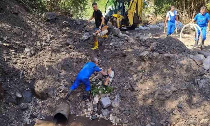 Денонощна работа за възстановяване на водата в община Струмяни